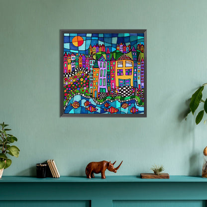 Diamond Painting - Full Round - color house (30*30CM)