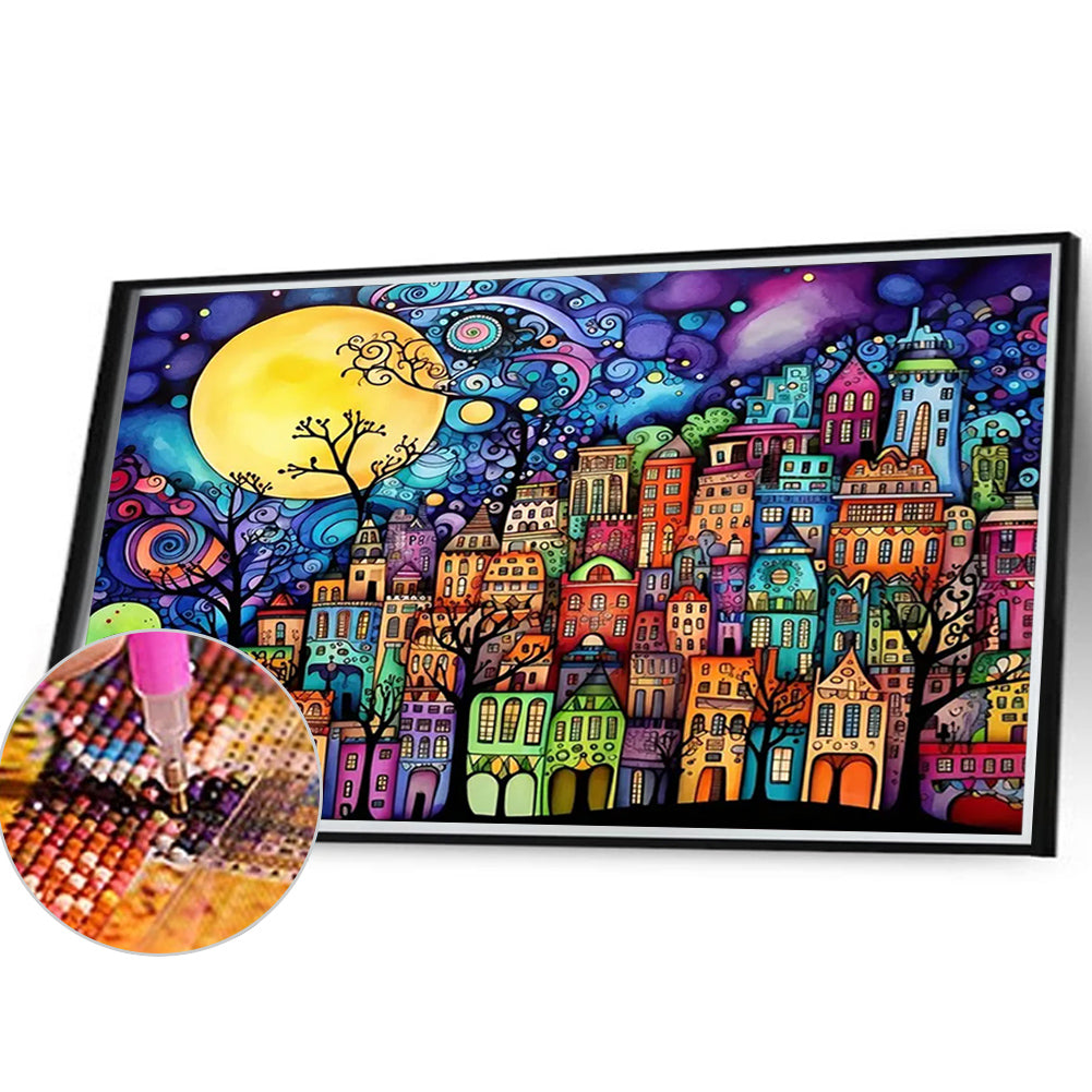 Diamond Painting - Full Round - color house (40*30CM)