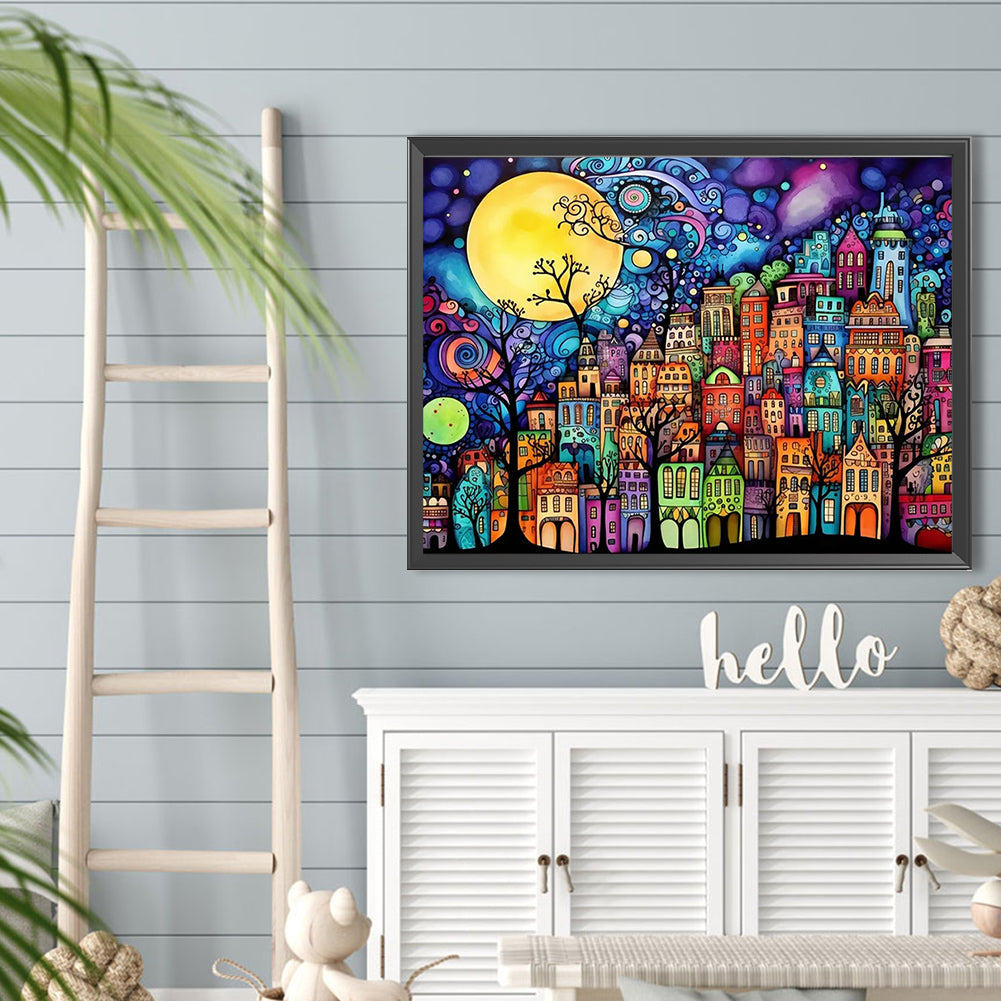 Diamond Painting - Full Round - color house (40*30CM)