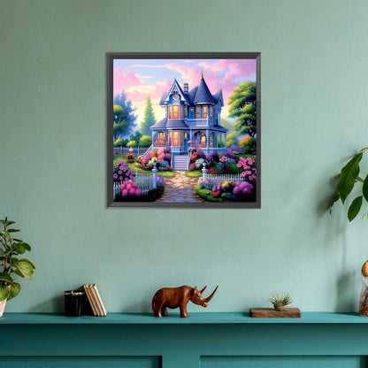 Diamond Painting - Full Round - woods house (30*30CM)