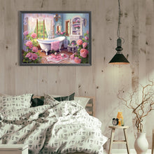 Load image into Gallery viewer, Diamond Painting - Full Round - house bathtub (40*30CM)
