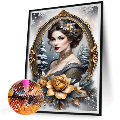 Diamond Painting - Full Round - noble lady (30*40CM)