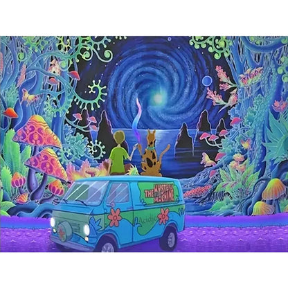 Diamond Painting - Full Round - psychedelic forest (40*30CM)
