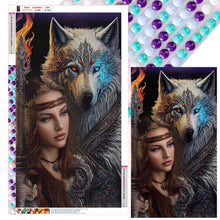 Load image into Gallery viewer, Diamond Painting - Full Round - Beauty and the Wolf (40*70CM)
