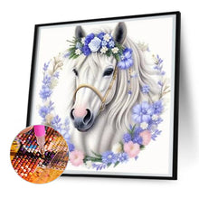 Load image into Gallery viewer, Diamond Painting - Full Round - white horse (30*30CM)
