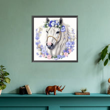 Load image into Gallery viewer, Diamond Painting - Full Round - white horse (30*30CM)
