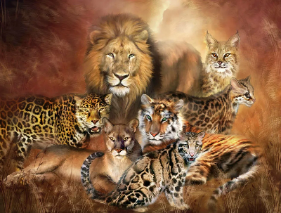 AB Diamond Painting - Full Round - animal (40*50CM)