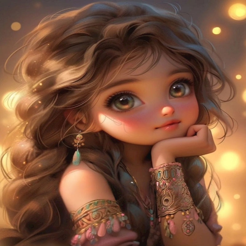 Diamond Painting - Full Square - little girl (30*40CM)