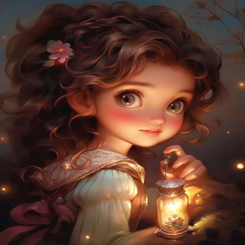 Diamond Painting - Full Square - little girl (30*40CM)