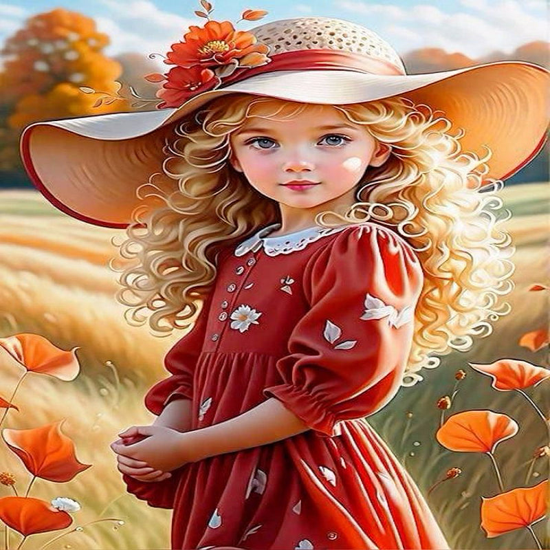 Diamond Painting - Full Square - cute little girl (30*40CM)