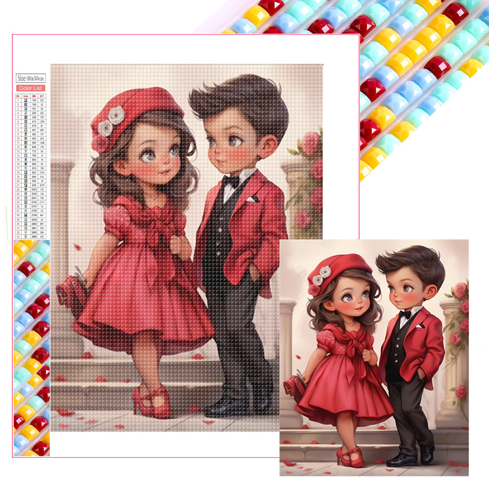 Diamond Painting - Full Square - Valentine's Day Couple (40*50CM)