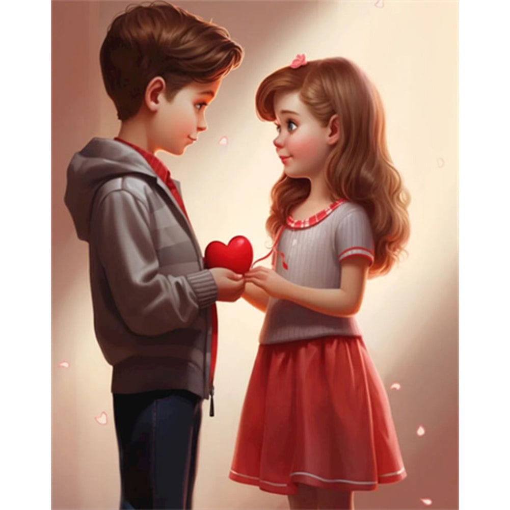 Diamond Painting - Full Square - Valentine's Day Couple (40*50CM)