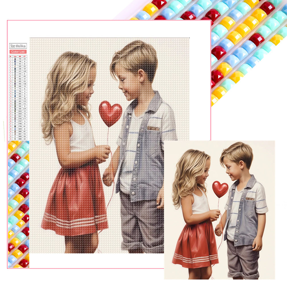 Diamond Painting - Full Square - Valentine's Day Couple (40*50CM)