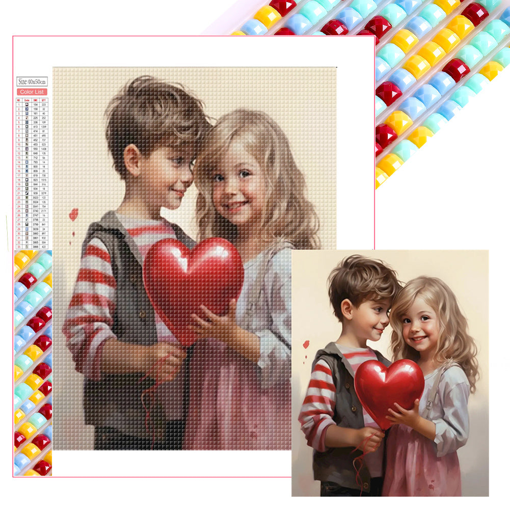 Diamond Painting - Full Square - Valentine's Day Couple (40*50CM)