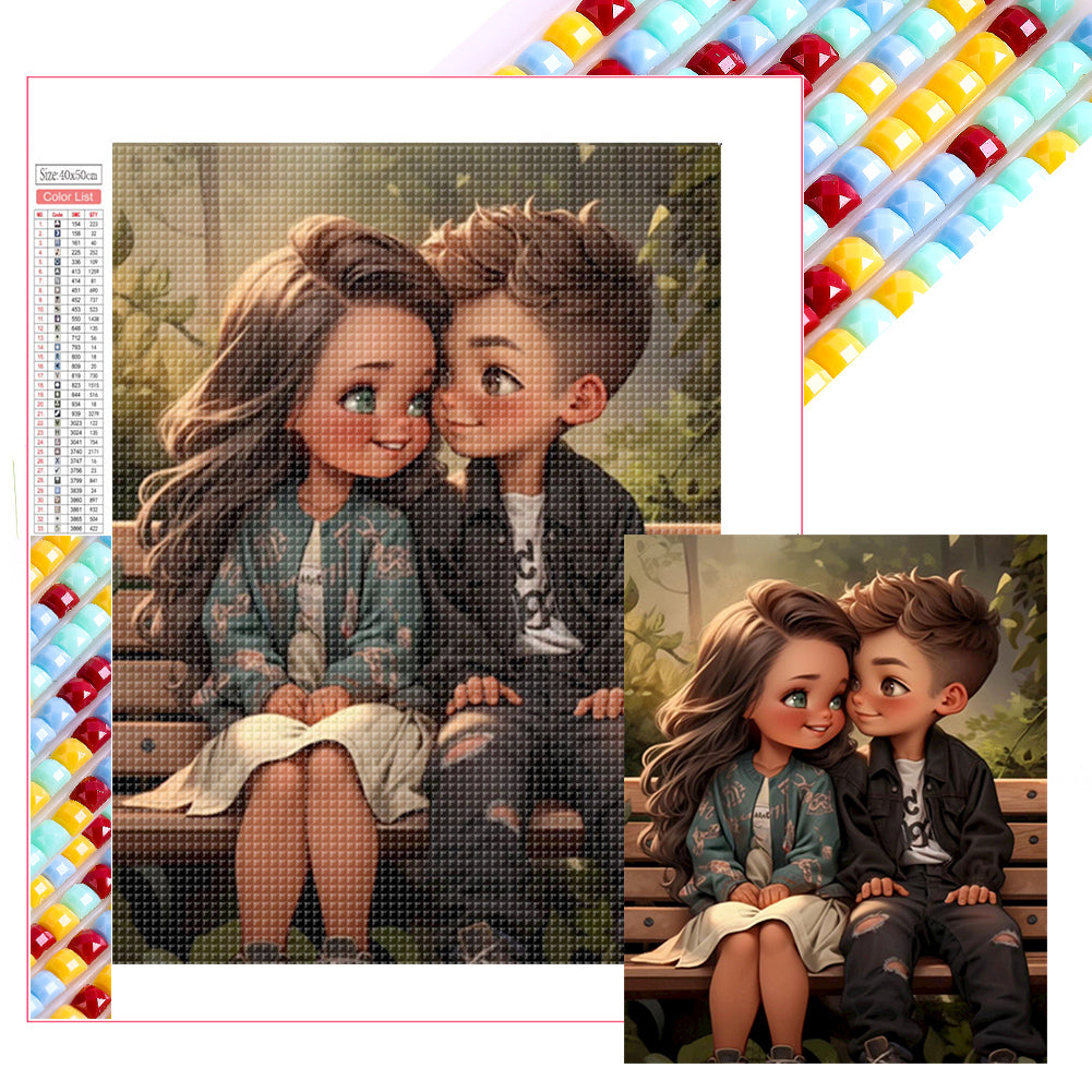 Diamond Painting - Full Square - Valentine's Day Couple (40*50CM)