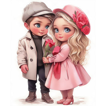Diamond Painting - Full Square - Valentine's Day Couple (40*50CM)