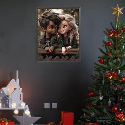 Diamond Painting - Full Square - Valentine's Day Couple (40*50CM)
