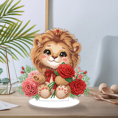 Acrylic 5D DIY Animal Diamond Art Tabletop Decoration for Beginner Home Decor
