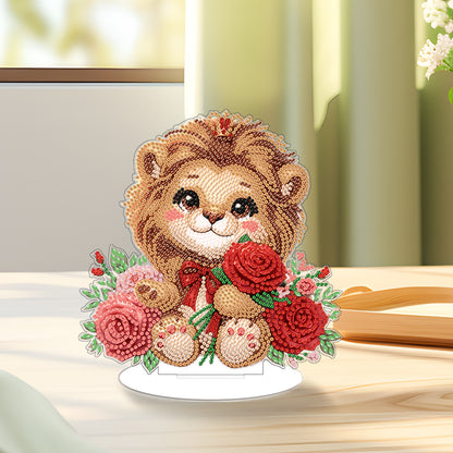 Acrylic 5D DIY Animal Diamond Art Tabletop Decoration for Beginner Home Decor