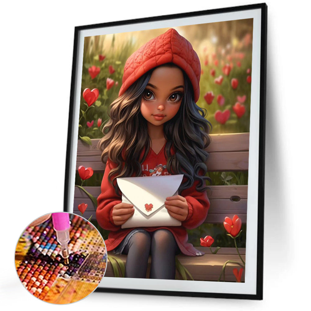 Diamond Painting - Full Square - Valentine's Day Love Letter (40*50CM)
