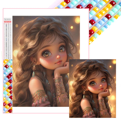 Diamond Painting - Full Square - little girl (40*50CM)