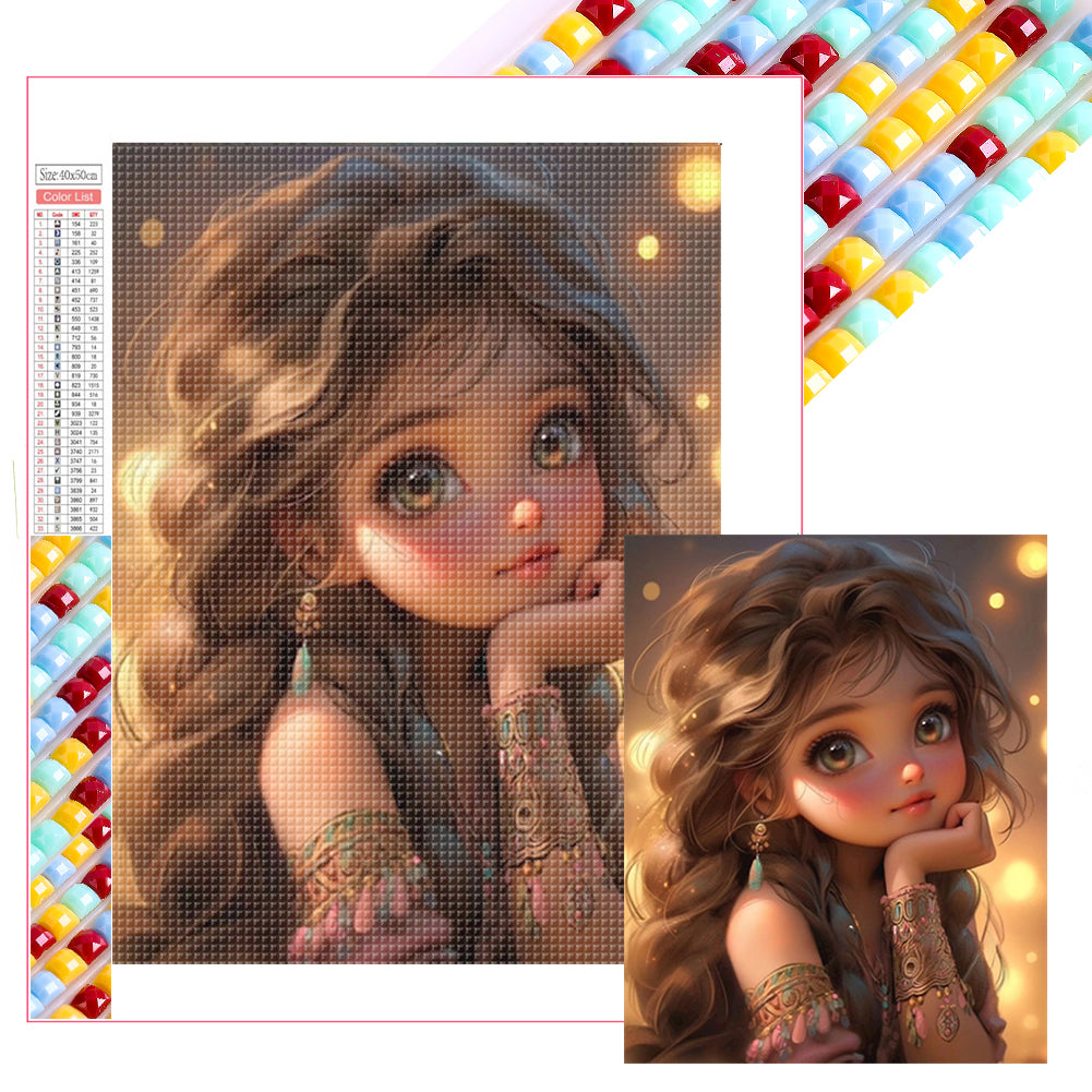 Diamond Painting - Full Square - little girl (40*50CM)