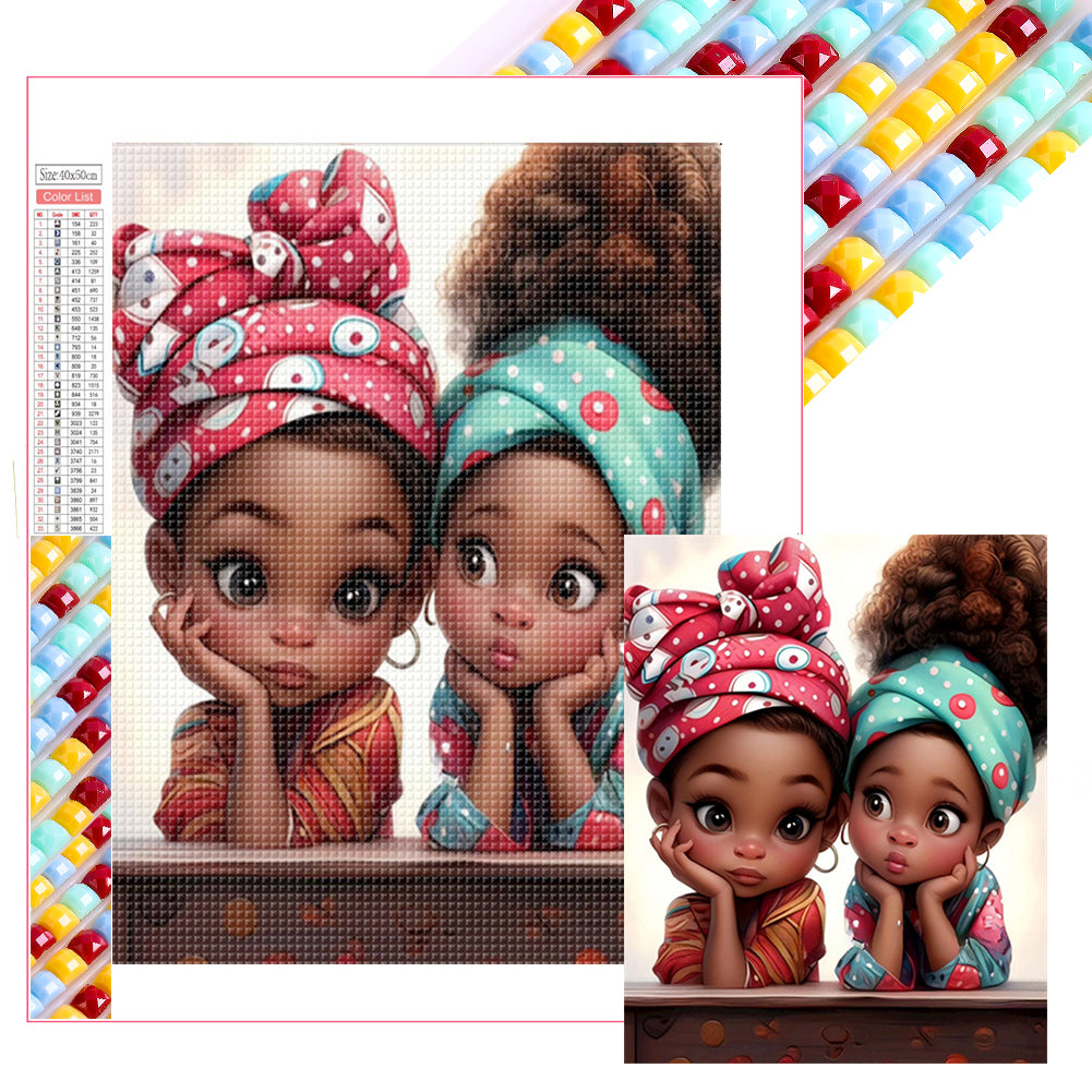 Diamond Painting - Full Square - little girl (40*50CM)