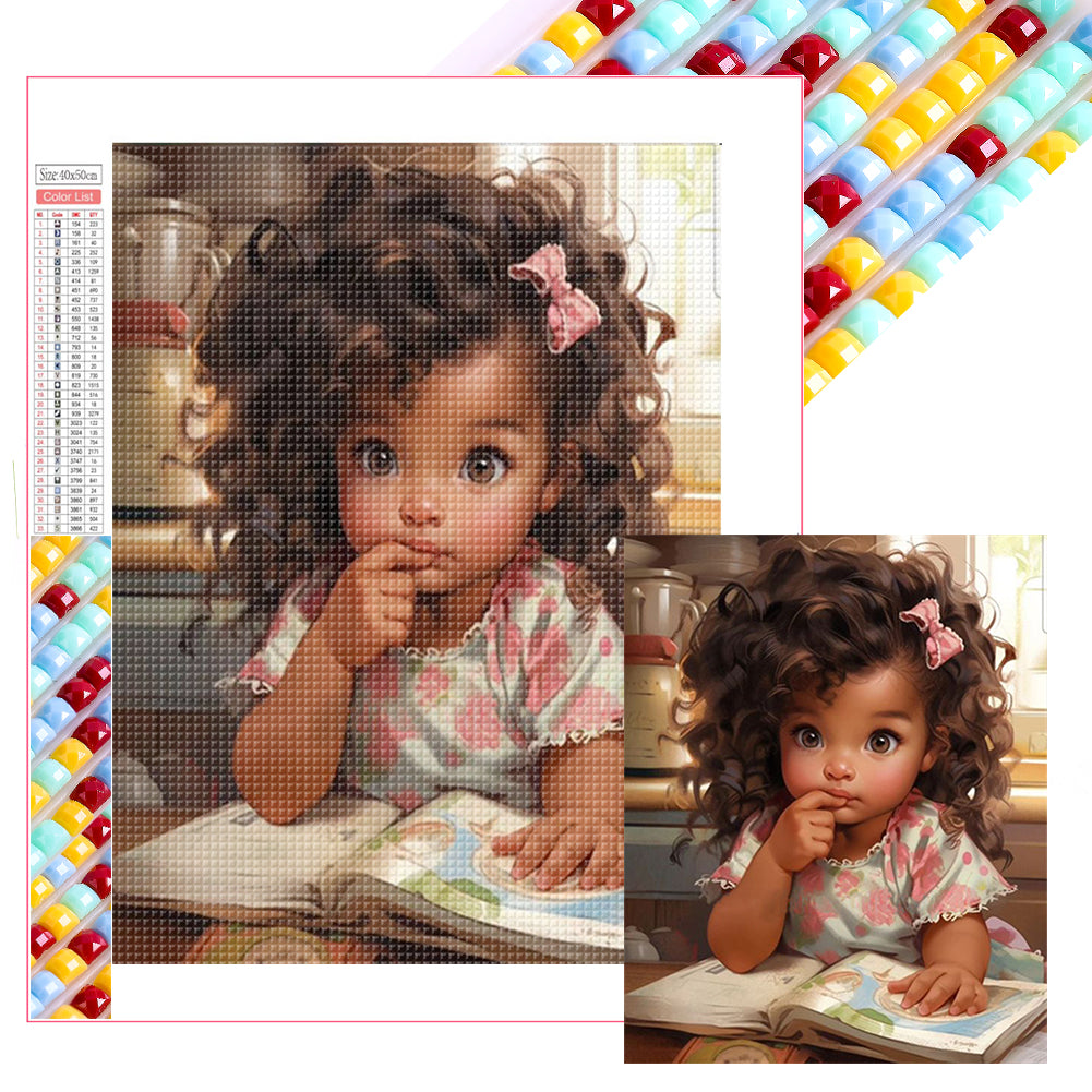Diamond Painting - Full Square - little girl (40*50CM)