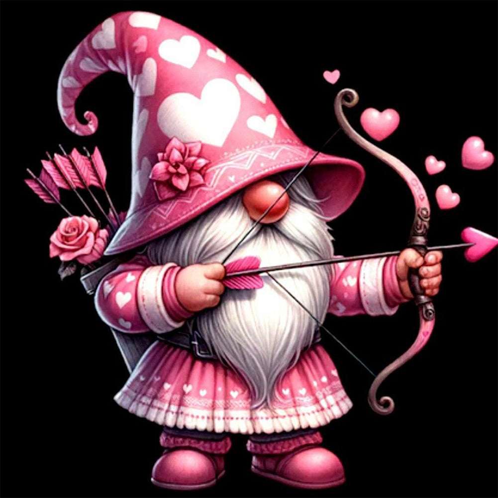 Diamond Painting - Full Round - cupid gnome (30*30CM)
