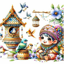 Load image into Gallery viewer, Diamond Painting - Full Round - Goblin and Bird&#39;s Nest (30*30CM)
