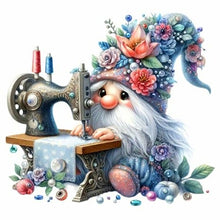 Load image into Gallery viewer, Diamond Painting - Full Round - Gnome making needlework (30*30CM)
