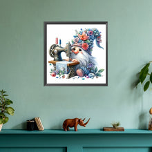 Load image into Gallery viewer, Diamond Painting - Full Round - Gnome making needlework (30*30CM)
