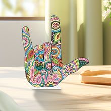 Load image into Gallery viewer, Special Shaped Finger Desktop 5D Diamond Art Kits for Office Home Decor (Love)
