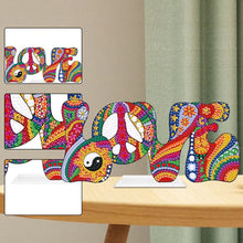 Load image into Gallery viewer, Single-Sided Love Letter Diamond Painting Desktop Ornaments Kit for Office Decor

