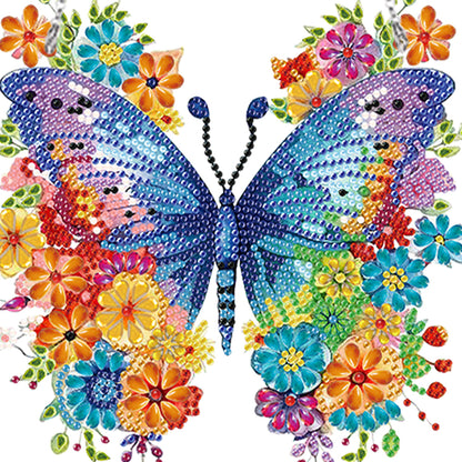 Handmade Acrylic Butterfly 5D DIY Diamond Painting Dots Pendant for Office Decor