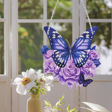 Load image into Gallery viewer, Handmade Acrylic Butterfly 5D DIY Diamond Painting Dots Pendant for Office Decor
