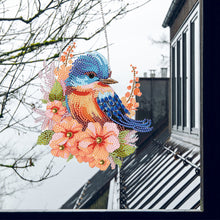 Load image into Gallery viewer, Acrylic Bird Single-Side 5D DIY Diamond Painting Dot Pendant Garden Window Decor
