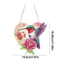 Load image into Gallery viewer, Acrylic Bird Single-Side 5D DIY Diamond Painting Dot Pendant Garden Window Decor
