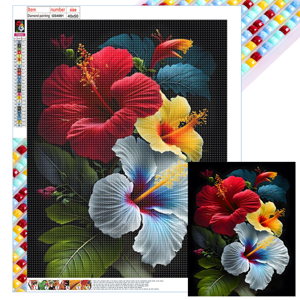 Diamond Painting - Full Round - poppy flower (40*50CM)