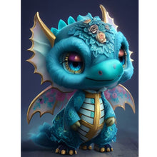 Load image into Gallery viewer, Diamond Painting - Full Round - little dinosaur (30*40CM)

