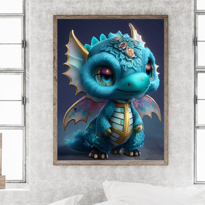 Diamond Painting - Full Round - little dinosaur (30*40CM)