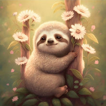 Load image into Gallery viewer, Diamond Painting - Full Round - sloth (30*30CM)
