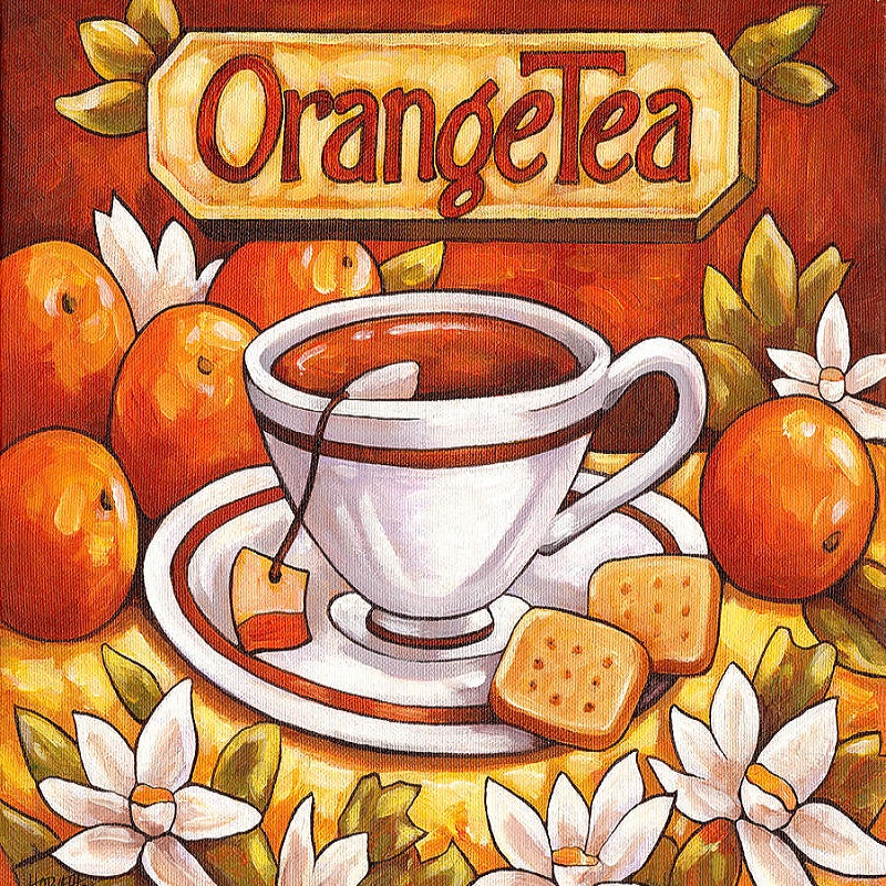 AB Diamond Painting - Full Round - Orange tea and snacks (50*40CM)