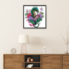 Load image into Gallery viewer, Diamond Painting - Partial Special Shaped - circling dragon (30*30CM)
