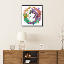 Load image into Gallery viewer, Diamond Painting - Partial Special Shaped - circling dragon (30*30CM)
