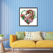 Load image into Gallery viewer, Diamond Painting - Partial Special Shaped - circling dragon (30*30CM)
