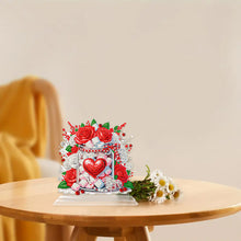 Load image into Gallery viewer, Acrylic 5D DIY Love Rose Diamond Art Tabletop Decor Bedroom Table Home Decor
