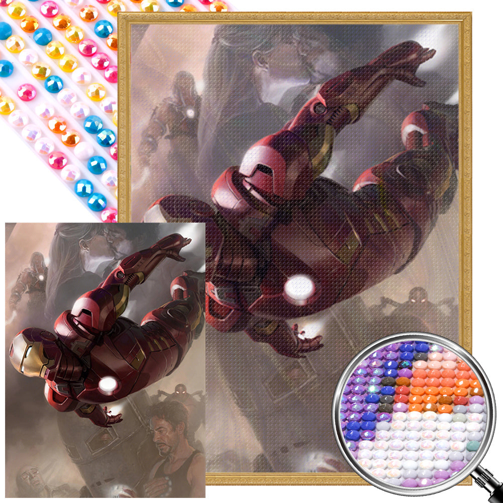 Diamond Painting - Full Round - iron Man (40*55CM)
