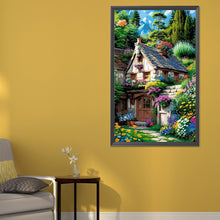 Load image into Gallery viewer, Diamond Painting - Full Round - Flowers and hut (40*65CM)
