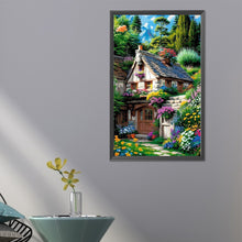 Load image into Gallery viewer, Diamond Painting - Full Round - Flowers and hut (40*65CM)
